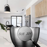 Elegant stainless steel mortar and pestle in brushed finish. Perfect tool for your kitchen to grind your spices, herbs, garlic, ginger and more when preparing your delicious homecooked dinner. Ergonomic, easy to clean and durable. SUS 304 Stainless steel.